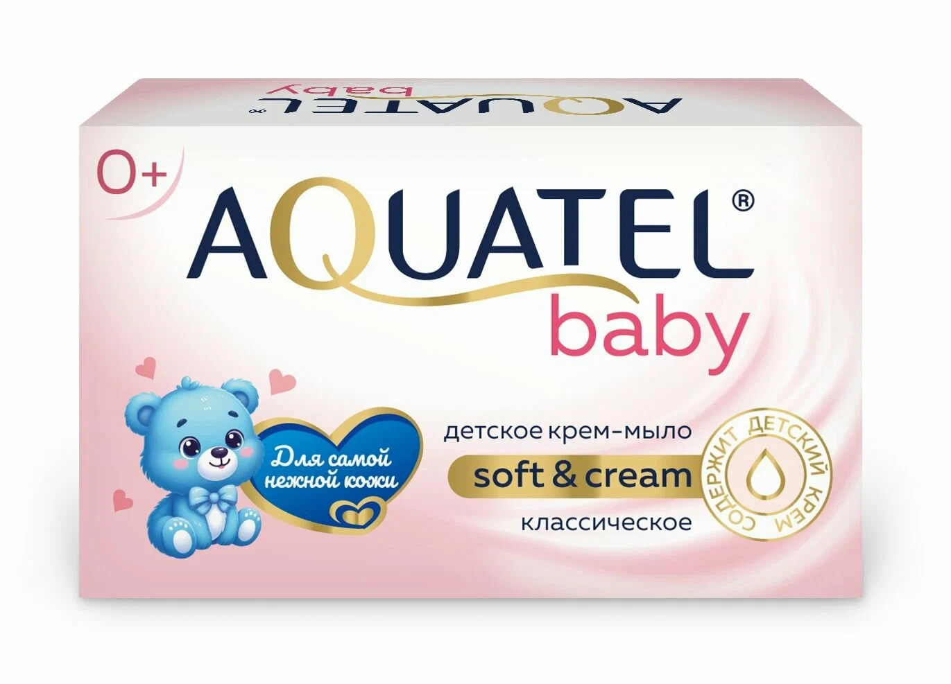 AQUATEL Aquatel Baby крем-мыло твердое классическое 90г
