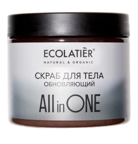 ECOLATIER скраб д/тела обновляющий all in one 420г