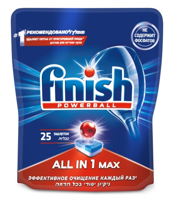 FINISH таблетки д/пмм all in 1 max 25шт