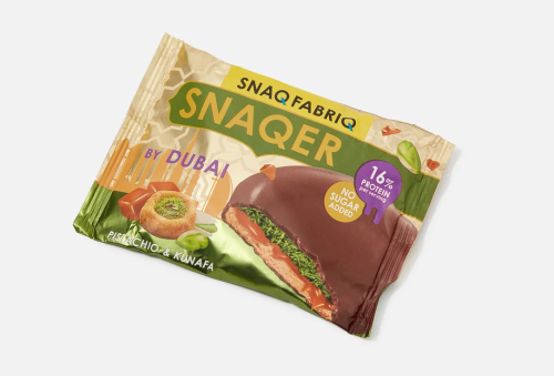 Печенье Снек Фабрик глазированное c фисташковой пастой, хрустящим тестом и карамелью 45г; 60