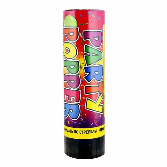 Хлопушка пневматическая Party Popper 15.5см серпантин 10121-1930/24