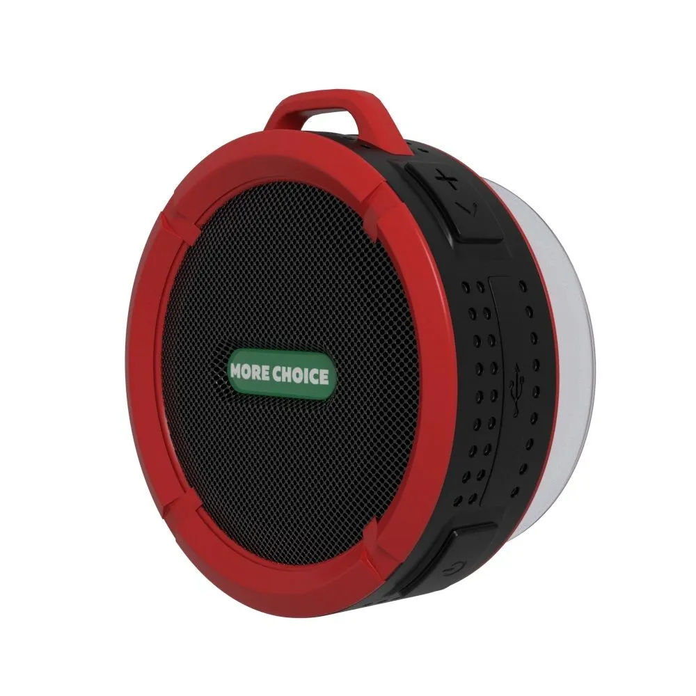 MORE CHOICE колонка Bluetooth 5,0 3W 300mАч красная mini BS10