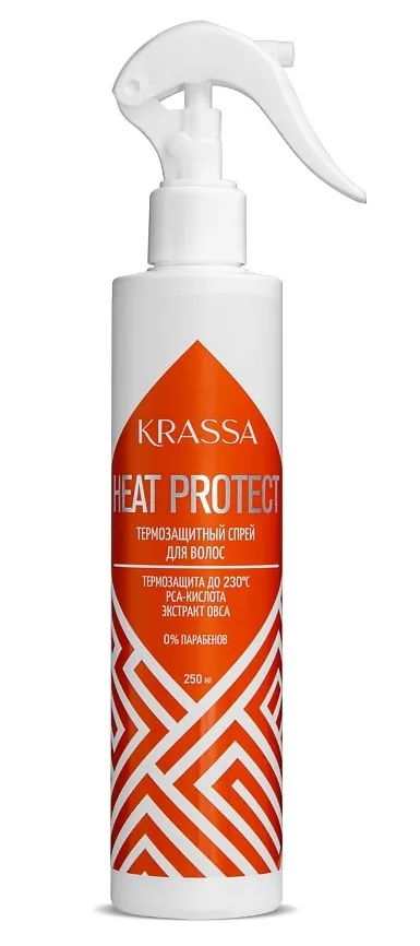 KRASSA спрей д/волос термозащитный professional heat protect 250мл