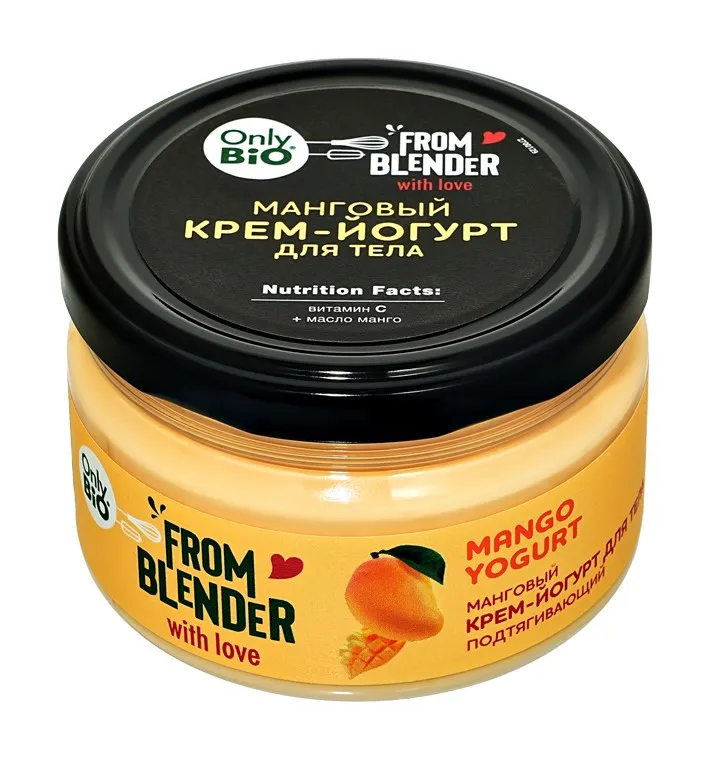 ONLY BIO From Blender крем-йогурт д/тела с пробиотиками подтягивающий манговый 200мл