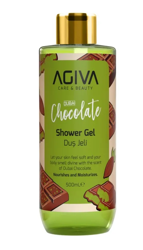 AGIVA гель д/душа agiva care&beauty дубайский шоколад 500мл