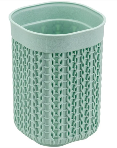 ВЯЗАНИЕ стакан вязание д/зубных щеток цв.фисташковый М2237/16