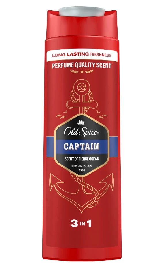 OLD SPICE гель-шампунь д/душа 2в1 сaptain 400мл