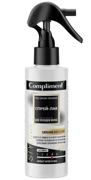 COMPLIMENT Pro-expert technics спрей-лак д/укладки волос 200мл