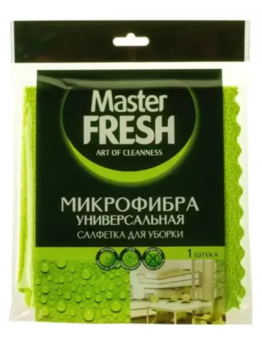 MASTER FRESH салфетка д/уборки универсальная микрофибра 30*30см