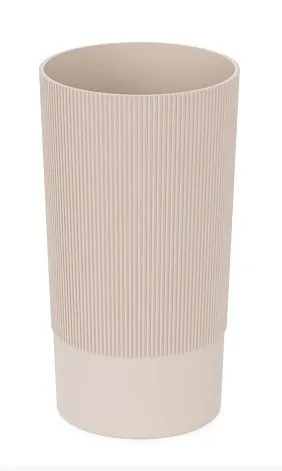 Ваза пластик версаль бежевый 28см М8938