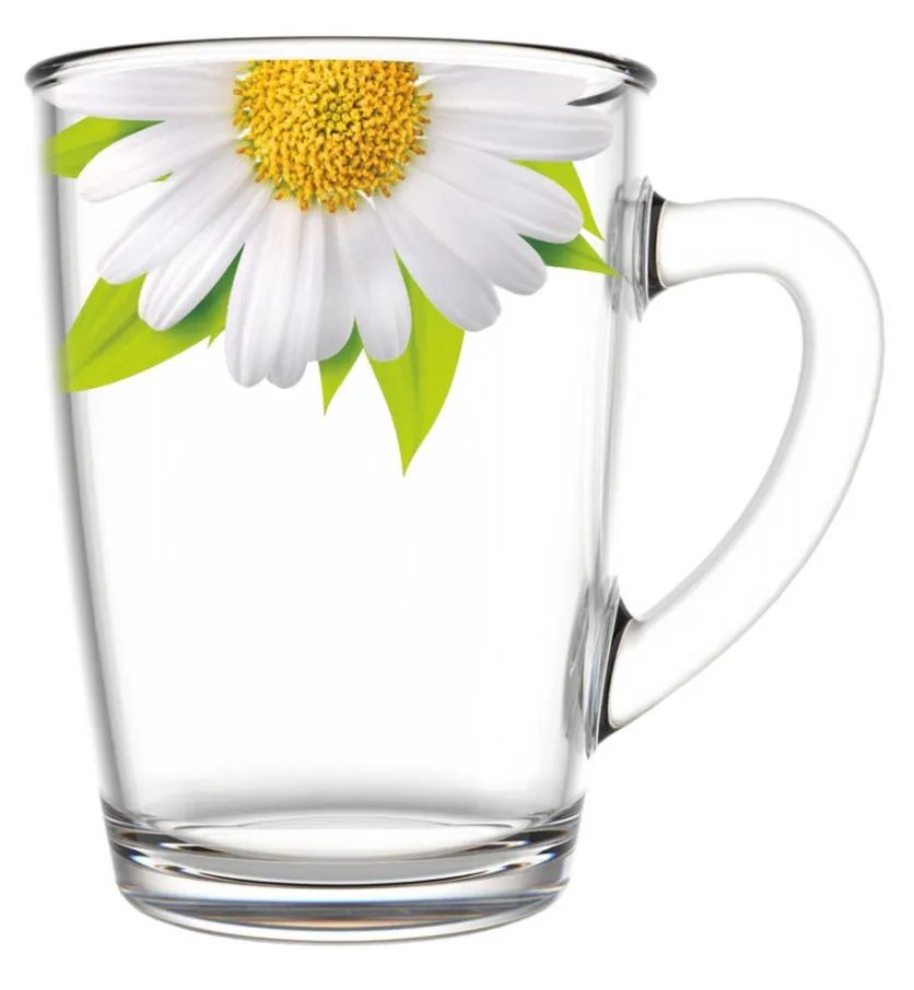 ДЕКОСТЕК кружка 300мл 334-Д живая природа ромашка