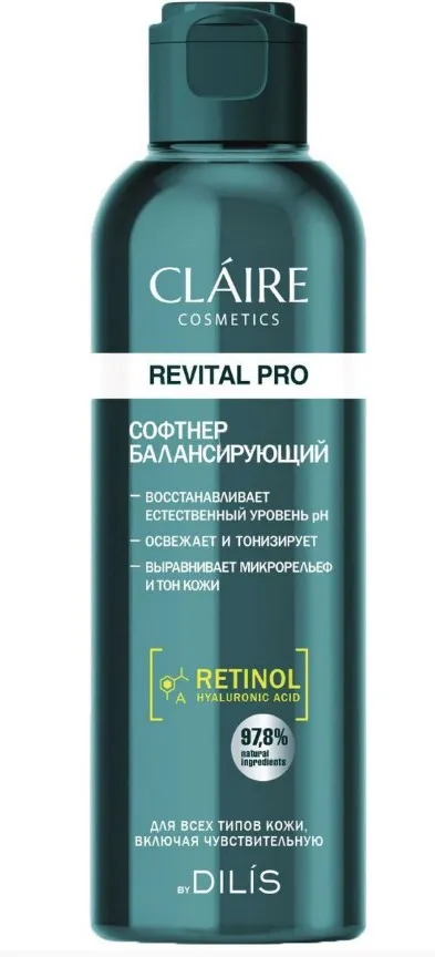 CLAIRE тоник д/лица софтнер балансирующий revital pro 200мл
