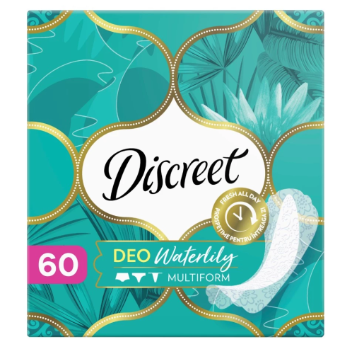 DISCREET прокладки ежедневные deo water lily trio 60шт