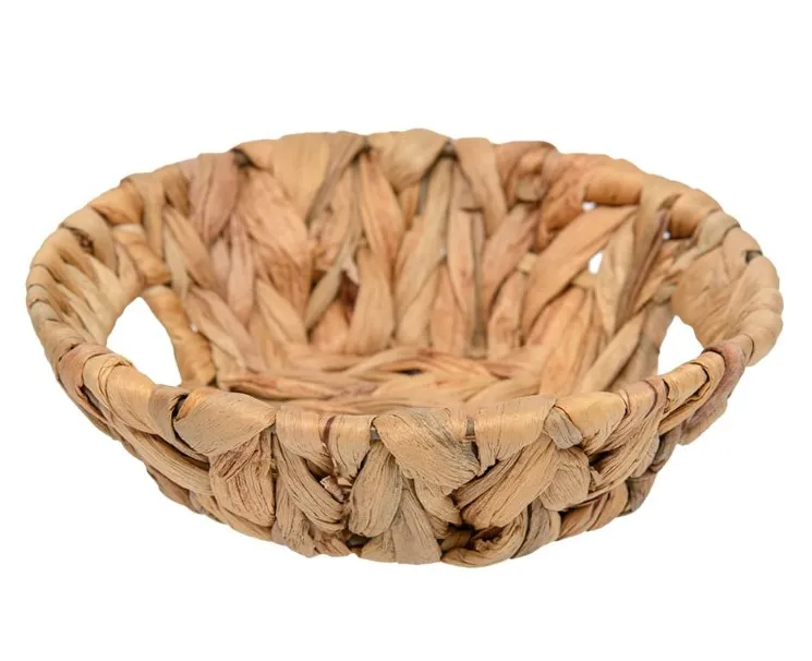 ЗОЛОТИСТЫЙ КОЛОС блюдо декор. цв.песочный 18*18*6см Shan-15