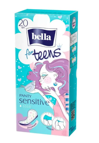 BELLA прокладки ежедневные teens sensitive по 20шт 2250