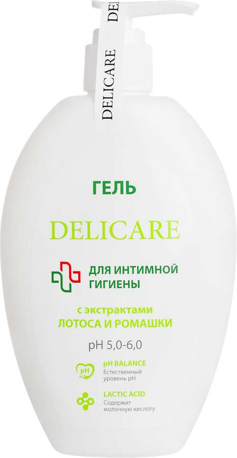 DELICARE гель д/интимной гигиены с экстрактами лотоса и ромашки 300мл