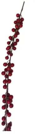 Ветка НГ ягоды цв.красный 1,2м EJ25436