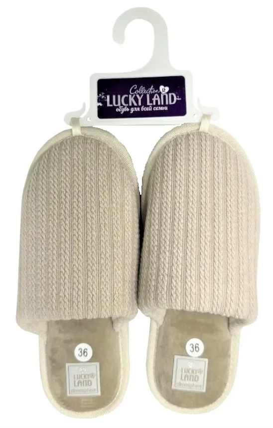 LUCKY LAND обувь домашняя женская пантолеты 4798 W-CH-C р.36