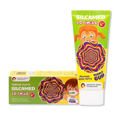 SILCAMED Tо Smile паста зубная детская bubble gum