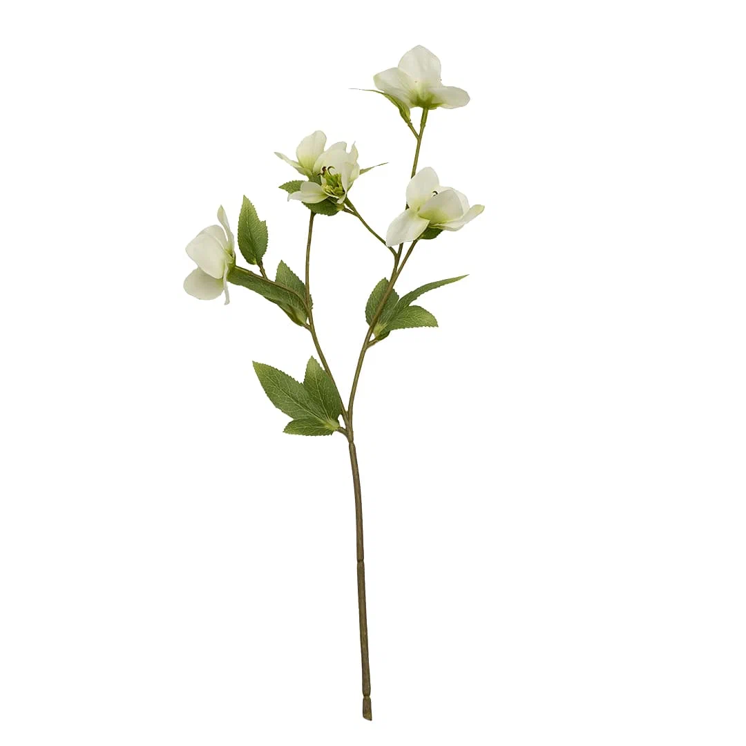 Цветок искусственный морозник белый 47см HFW-30