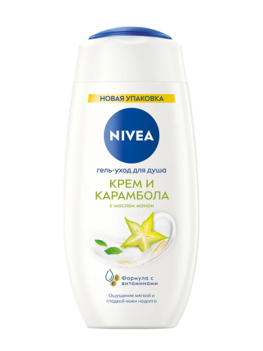 NIVEA гель-уход д/душа карамболь 250мл 80853