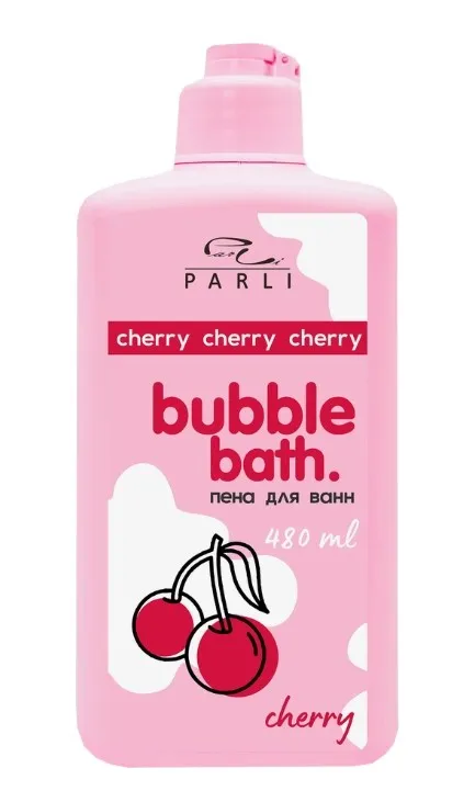 PARLI COSMETICS пена д/ванн bubble bath cherry 480мл