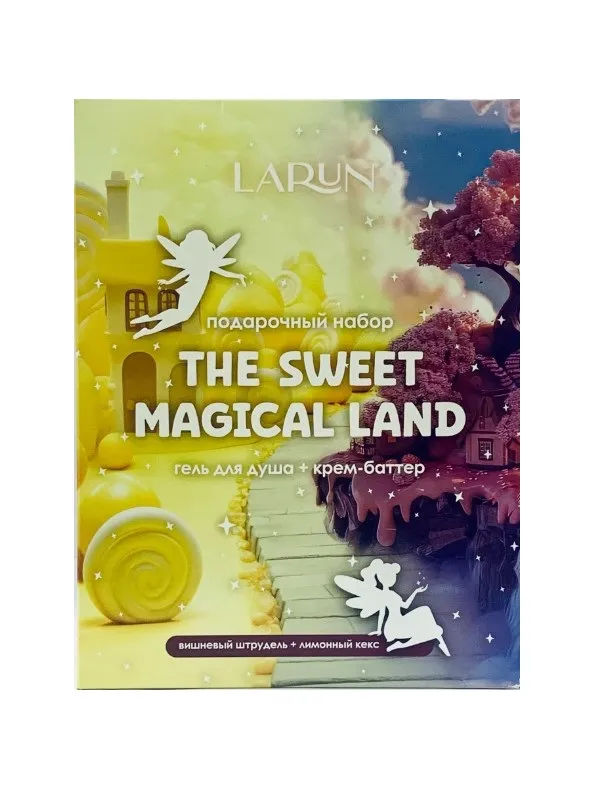LARUN набор подарочный: гель д/душа вишневый штрудель 250мл, крем-баттер лимонный кекс 100мл