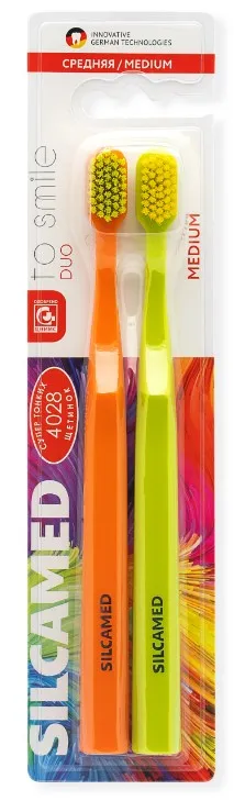 SILCAMED DUO щетка зубная to smile средняя S811