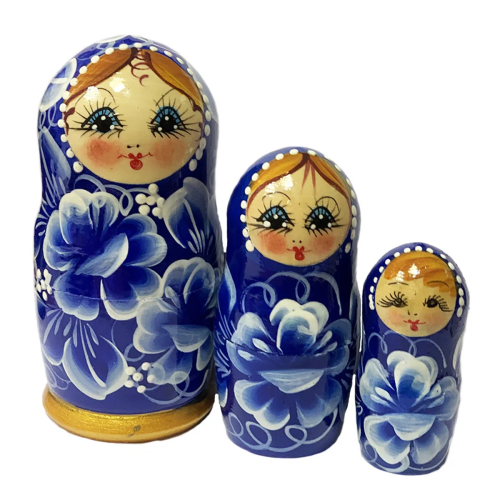 Сувенир матрёшка 3в1 10см