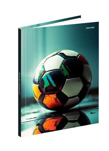 Бизнес-блокнот А5 160л футбольный мяч-10 Б160-9577