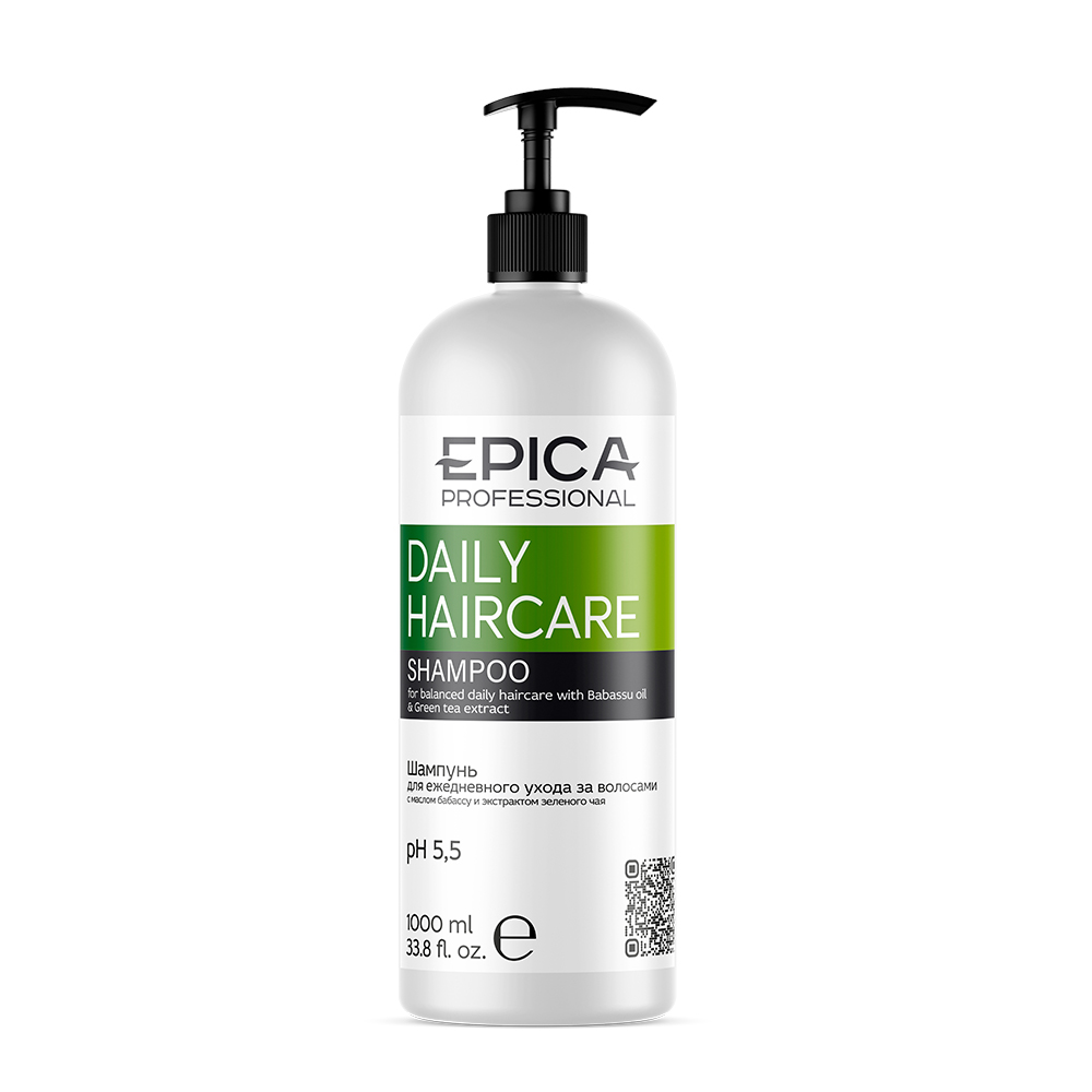 EPICA Professional Daily Care шампунь д/ежедневного ухода волос бабассу и зеленый чай 1000мл