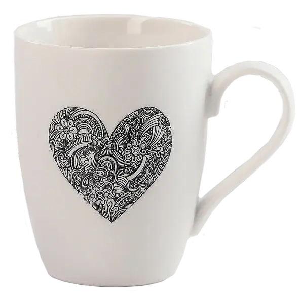 Кружка дизайн сердце 350мл 3519338