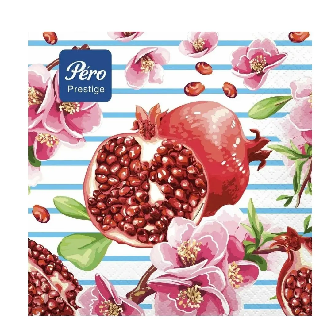 PERO Prestige салфетки столовые спелый гранат 3сл. 33*33см 20шт