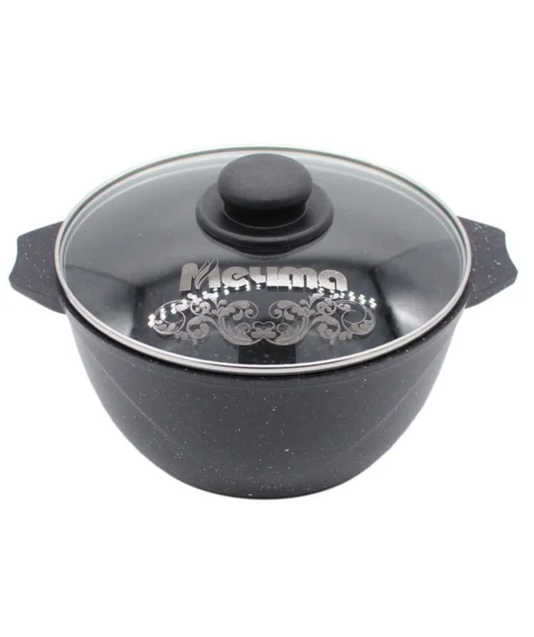 МЕЧТА кастрюля 5,0л а/п гранит blaсk 45802