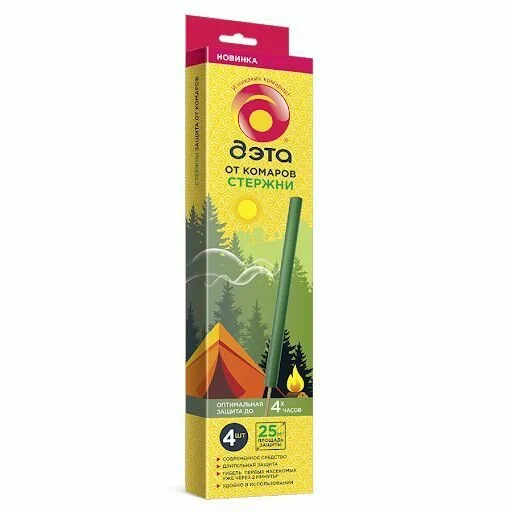 ДЭТА стержни от комаров 4 шт 66763006