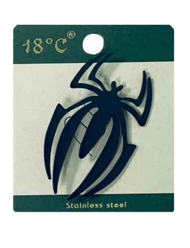 Брошь Паук цв.черный нерж.сталь L 230671