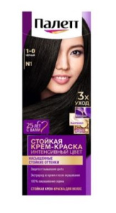 ПАЛЕТТ краска д/волос т.N1 черный