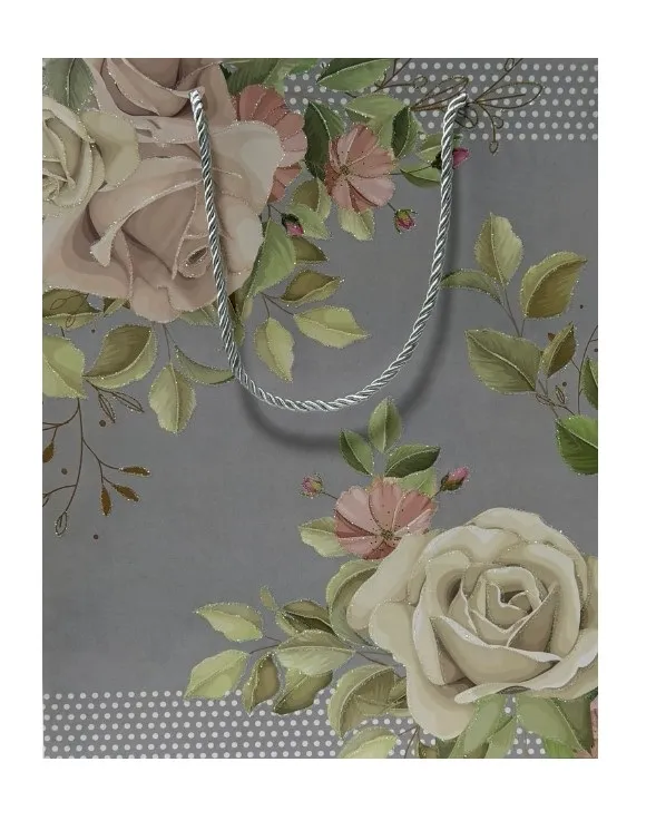 Пакет подарочный 26*12*32см Цветы EJ25227