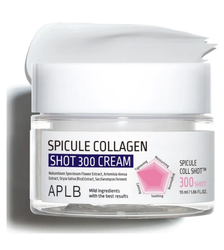 APLB крем д/лица со спикулами и коллагеном spicule collagen shot 300 cream 55мл
