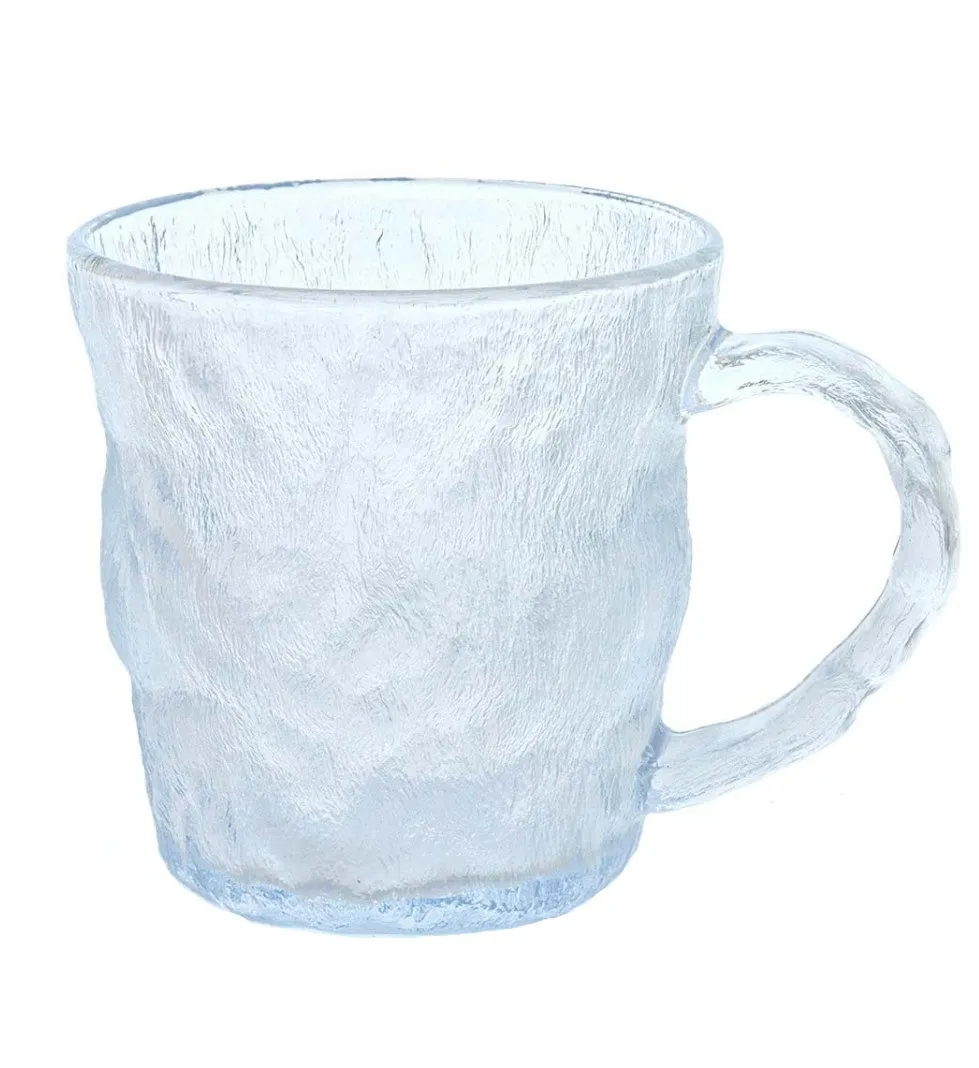 Кружка стекло мятый эффект 400мл L 230125