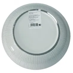 Бейс Тарелка керамика светлая рифленая 29см EL230706