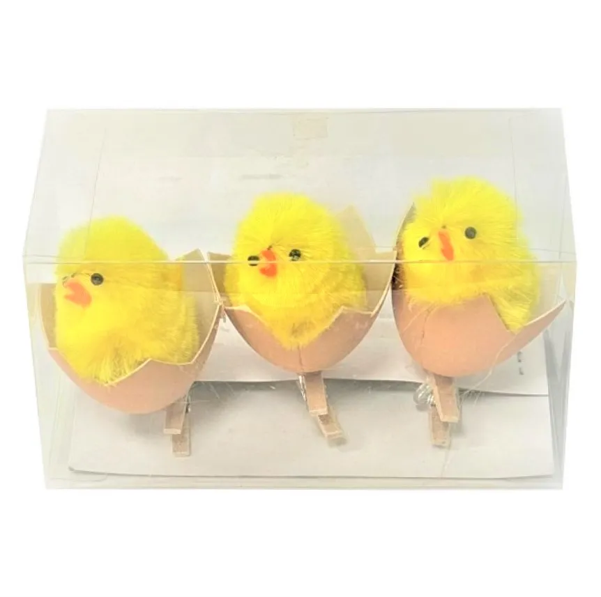 Сувенир Цыплята в яйце 3шт EJ25001