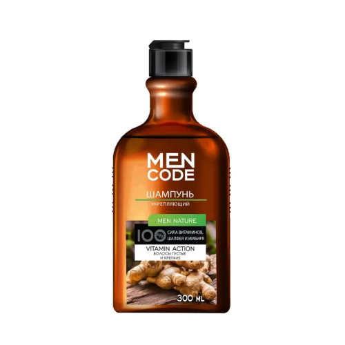 MEN CODE шампунь д/волос nature укрепляющий 300мл