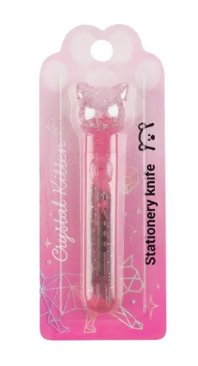 MESHU нож канцелярский crystal kitten" 9мм