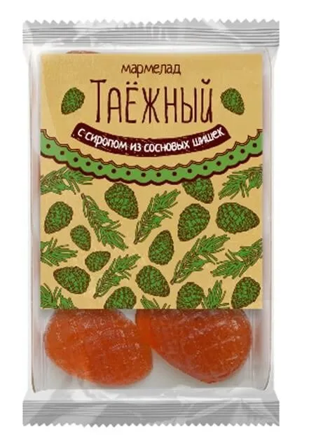 СИБИРСКИЙ КЕДР мармелад ягодень таежный подложка 124г