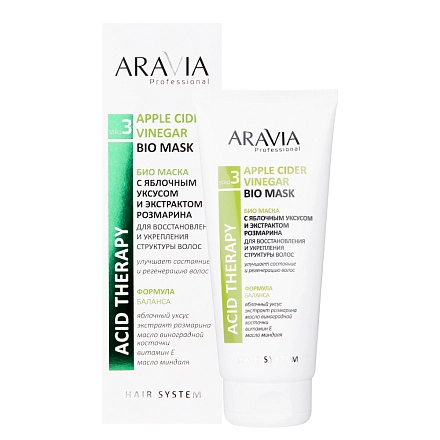 ARAVIA Profesisonal маска-био д/волос apple cider vinegar 200мл