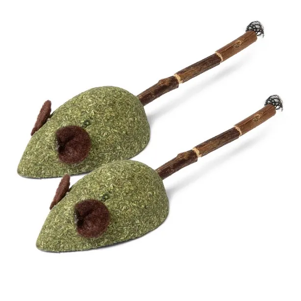 TRIOL Natural игрушка д/кошек из мататаби мышки 10см 22171060