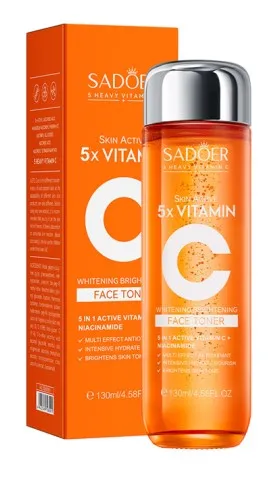 SADOER тонер д/лица осветляющий five vitamin c 130мл