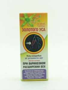 ЗОЛОТОЙ УС гель-снадобье при тяжести в ногах при варикозном расширении вен 75мл 1409