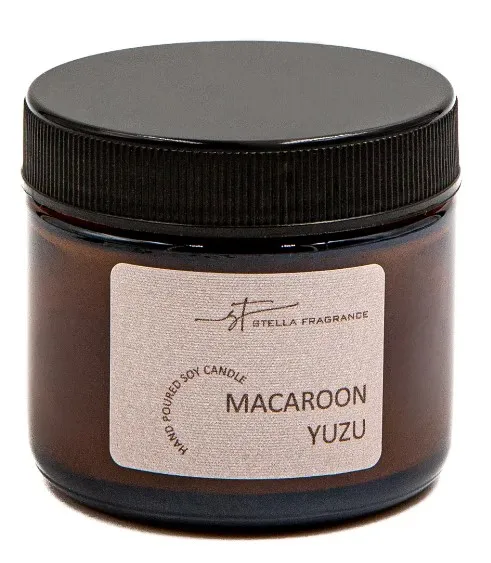 STELLA FRAGRANCE свеча аромат. в банке macaroon yuzu 50г